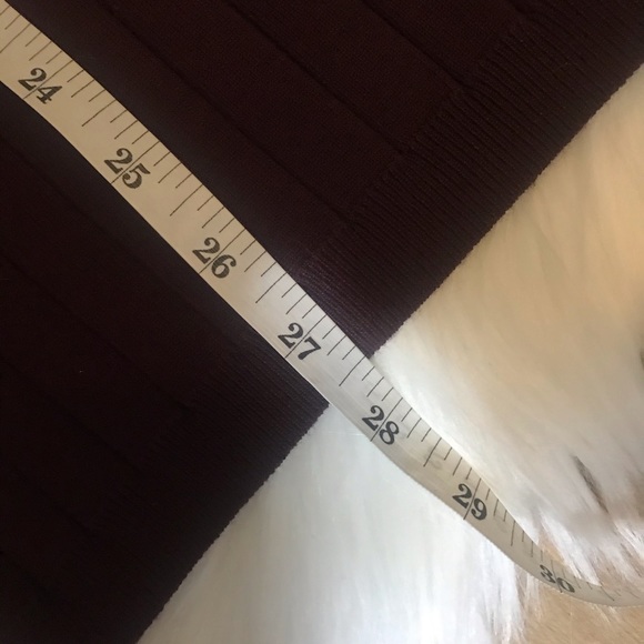 Ribbed Mock Neck Wine Deep Red Size Large NWT - Picture 6 of 7